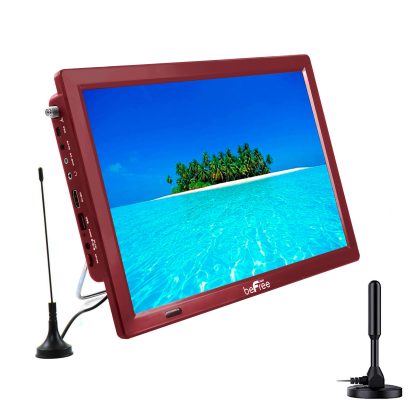 beFree Sound Portable Rechargeable 14 Inch LED TV with HDMI