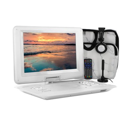 Trexonic 14.1 Inch Portable TV+DVD Player with Swivel TFT-LCD Screen and USB