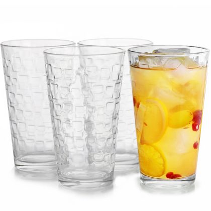 Gibson Home Great Foundations 4-Piece 16 oz. Tumbler Set