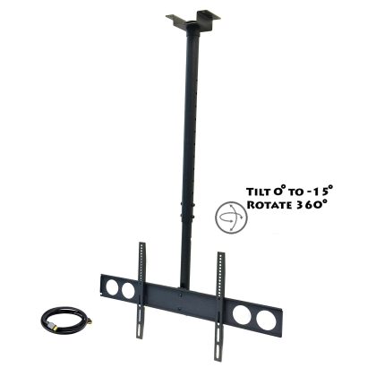MegaMounts Heavy Duty Tilting Ceiling Televeision Mount for 37" to 70" LCD