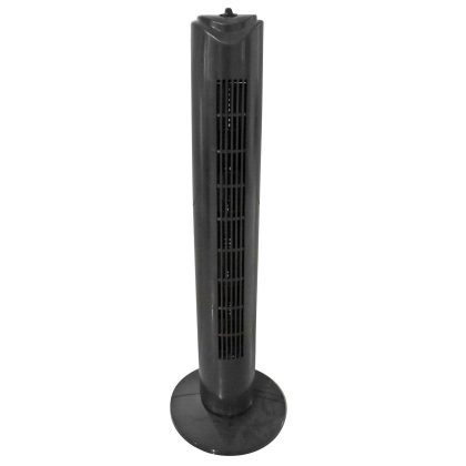 Optimus 32 in. Tall Tower Fan in Black