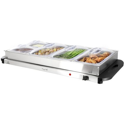 MegaChef Buffet Server & Food Warmer With 5 Removable Sectional Trays
