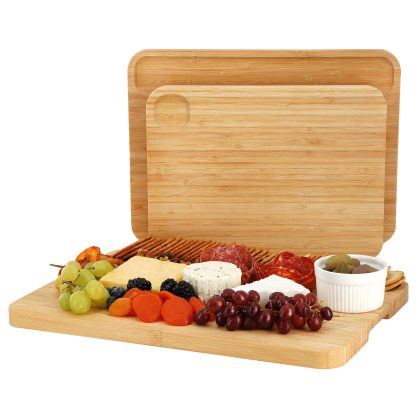 MegaChef 3 Piece Bamboo Cutting