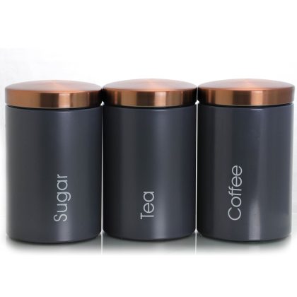 MegaChef Essential Kitchen Storage 3 Piece Sugar