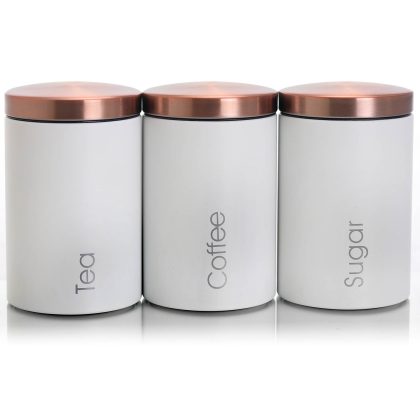 MegaChef Essential Kitchen Storage 3 Piece Sugar