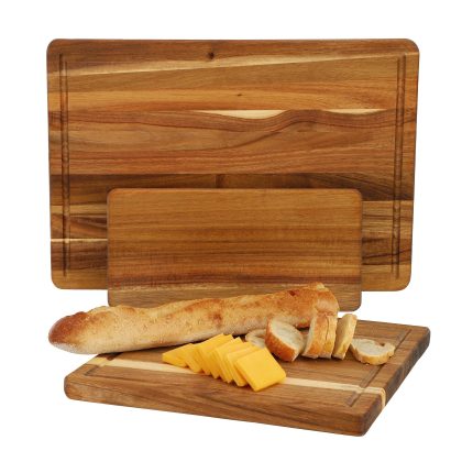 MegaChef 3 Piece Acacia Wood Cutting