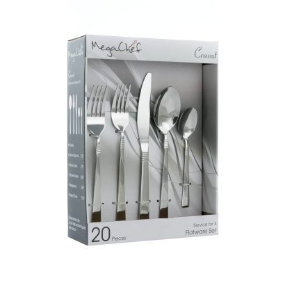 MegaChef Cravat 20 Piece Flatware Utensil Set