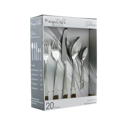MegaChef Gibbous 20 Piece Flatware Utensil Set