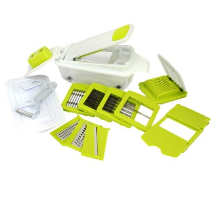 MegaChef 8-in-1 Multi-Use Slicer Dicer and Chopper with Interchangeable Blades