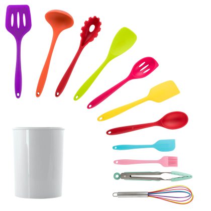 MegaChef Mulit-Color Silicone Cooking Utensils