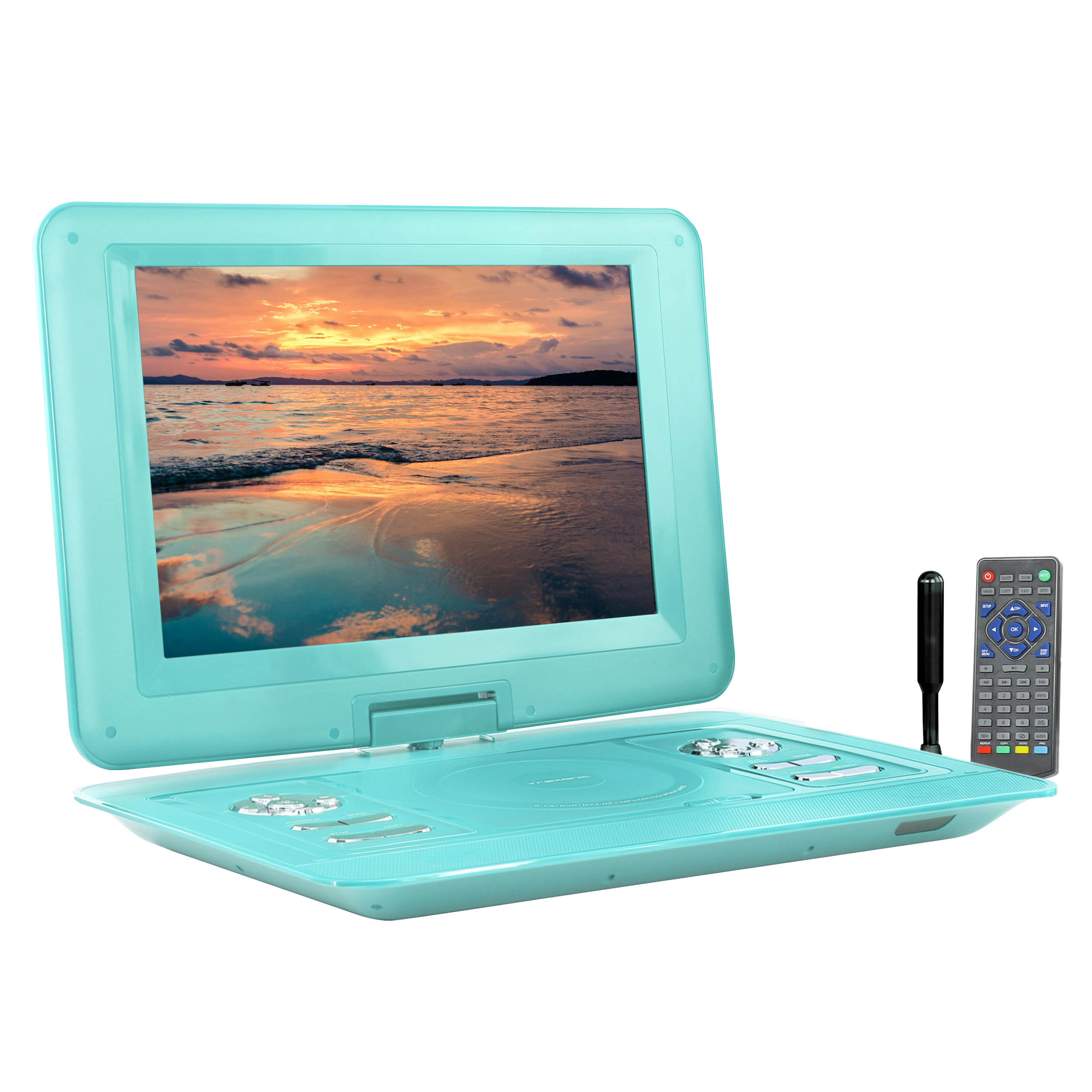 Trexonic 15.4 Inch Portable TV+ DVD Player with Swivel TFT-LCD Screen and USB
