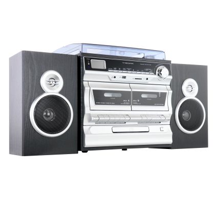 Trexonic 3-Speed Vinyl Turntable  Home Stereo System with CD Player