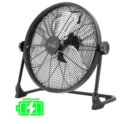 Vie Air 16 Inch Rechargeable Indoor/Outdoor Floor Fan (IPX4 Rated)