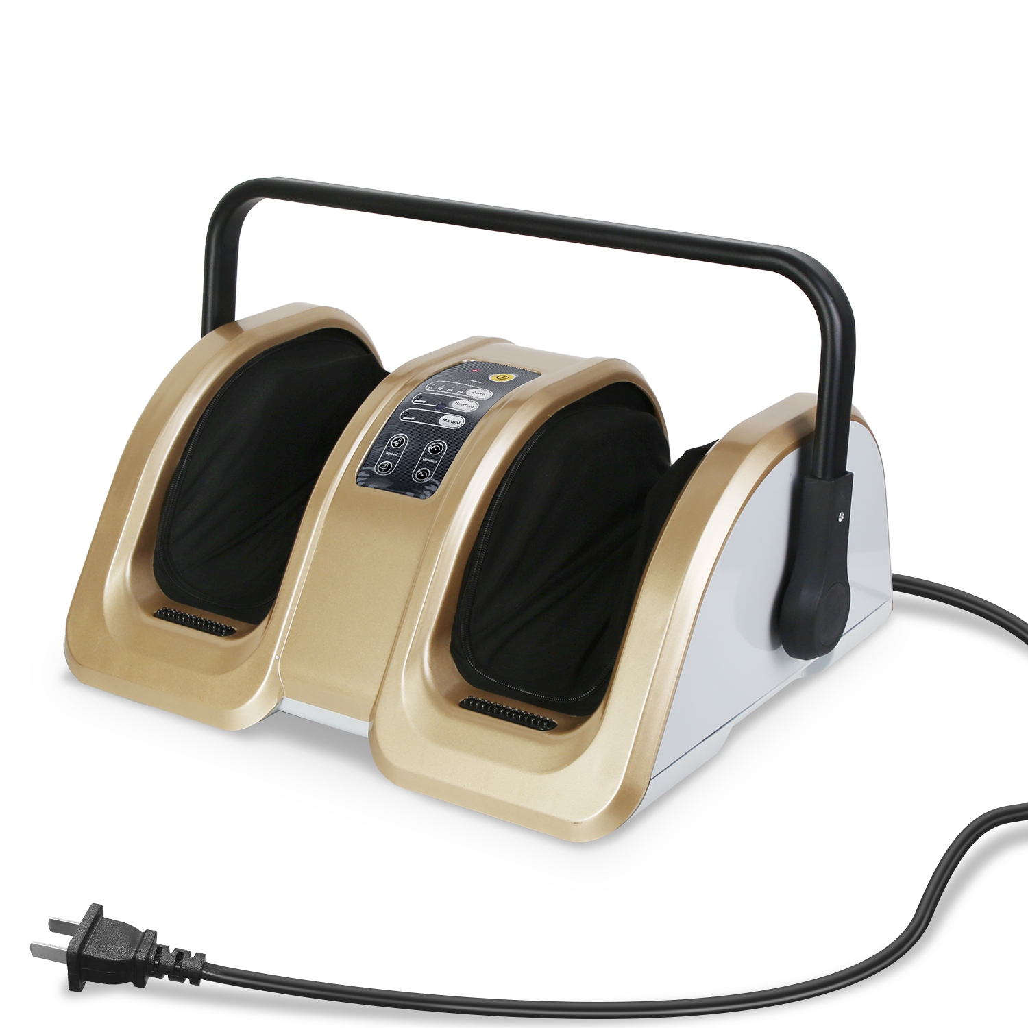 Shiatsu Foot Massager Electric Foot Massaging Machine Feet Kneading Massager with Auto/Manual Modes Heating Function 15Mins Auto Off 350° Rotable Supp