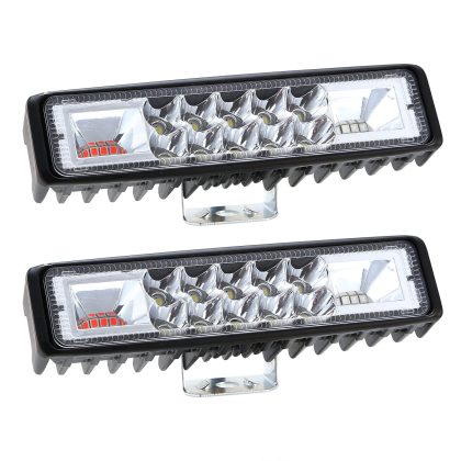 6" LED Light Bar 160W 5000lm Offroad Driving Spot Lights Work Light Pods IP67 Waterproof Fog Light Spot Flood Beam for Jeep Trailer Truck Bus Boat 2P