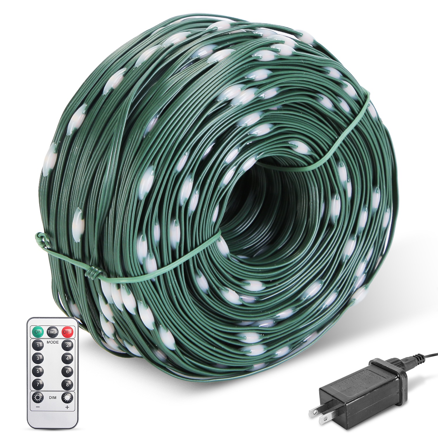 330FT 1000LED String Lights Outdoor Christmas Decoration Lights with Remote IP44 Waterproof 8 Lighting Modes 8 Brightness Timer Plug In Fairy Light Xm - Image 4
