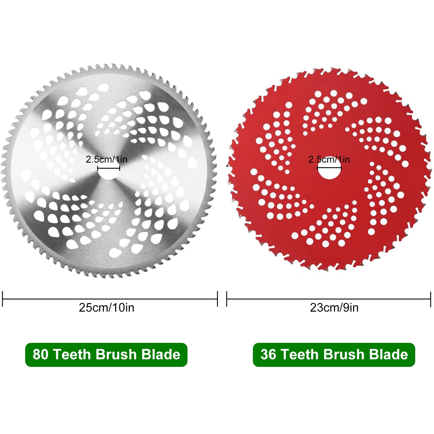 10" x 80T 9" x 36T Carbide Tip Brush Cutter Blades with Universal Adapter Kit Alloy Steel Blades Compatible with Brush Cutter Trimmer Weed Eater - Image 10
