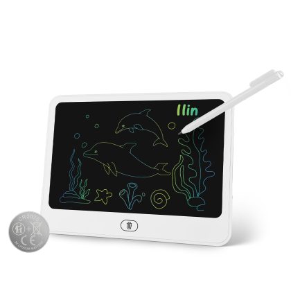 LCD Writing Tablet for Kids, Reusable Doodle Board with Stylus & Lock Function, One-Touch Erase Drawing Pad for Boys Girls Toddler Travel Learning Toy
