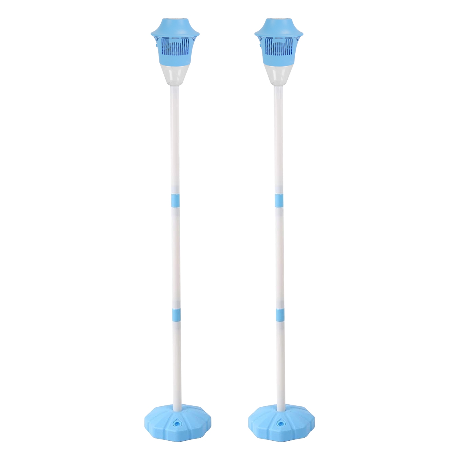 2Pack 3 In 1 Standing Bubble Machines with Colorful Lights and Music Rechargeable Bubble Maker Stands with 2 Modes 3 Adjustable Height for Party Weddi - Image 4