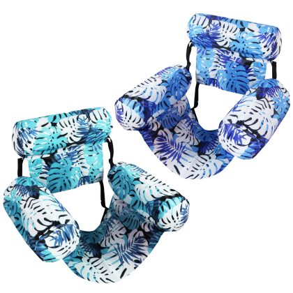 2 Pack Inflatable Pool Floats for Adult Inflatable Hammocks Floating Lounge Chairs for Party Summer Water Beach Lake Fun