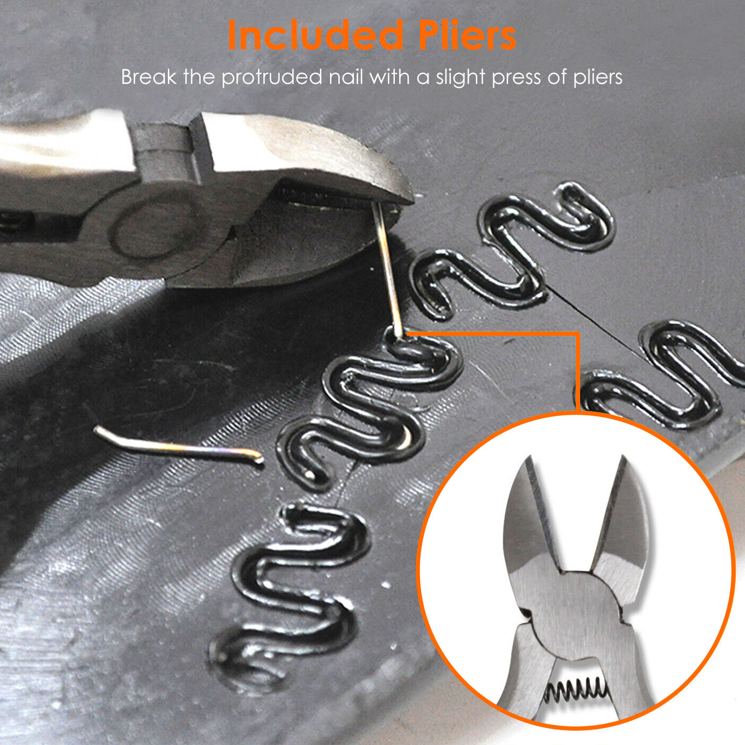 70W Plastic Welder Car Bumper Repair Kit Hot Stapler Welding Gun Plastic Repair Machine Soldering Tool with 200 Staples Pliers Cutter - Image 9