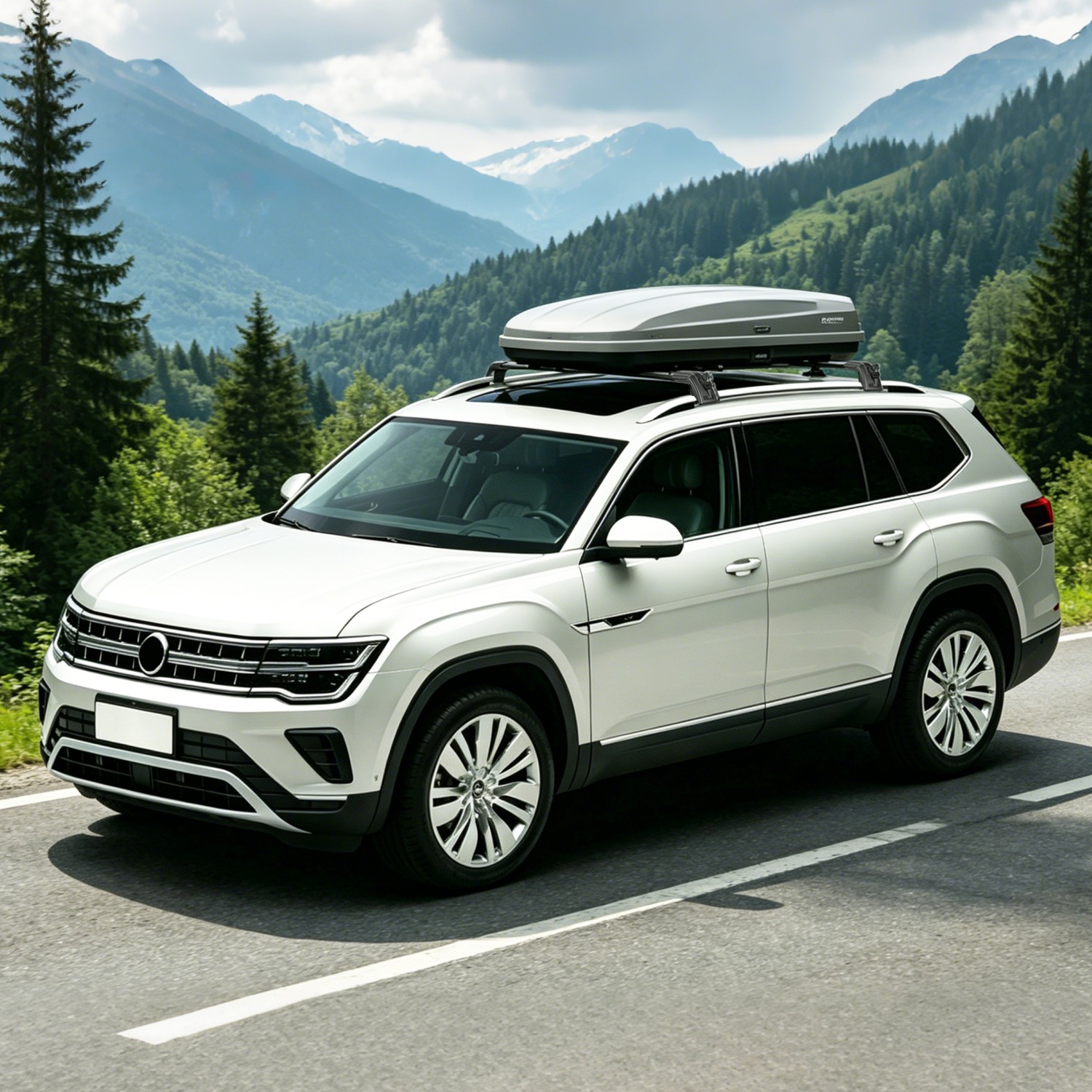 Roof Rack Cross Bars Fit for Volkswagen Atlas 2022-2026 with Factory Raised Side Rails Lockable Aluminum Roof Rack Crossbars With Locks Anti-Theft Car - Image 10