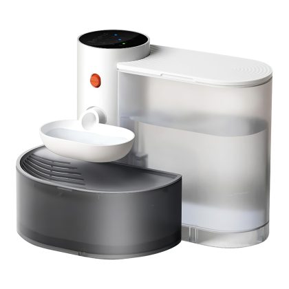 Smart Pet Water Fountain Automatic Cat Water Dispenser 3L/101OZ Cordless Rechargeable Dog Water Fountain Self-Refill with 3 Adjustable Volume 3 Time I