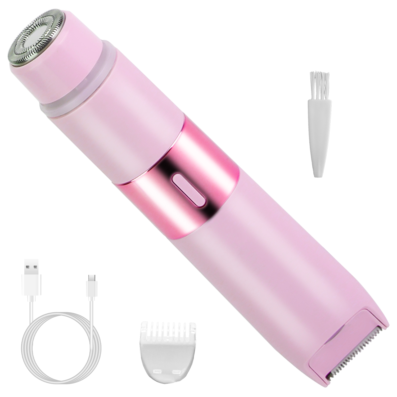 2 In 1 Bikini Trimmer for Women Dual Head Cordless Body Shaver IPX5 Waterproof Rechargeable Pubic Hair Razor Wet And Dry Use for Bikini Underarm Leg A - Image 9