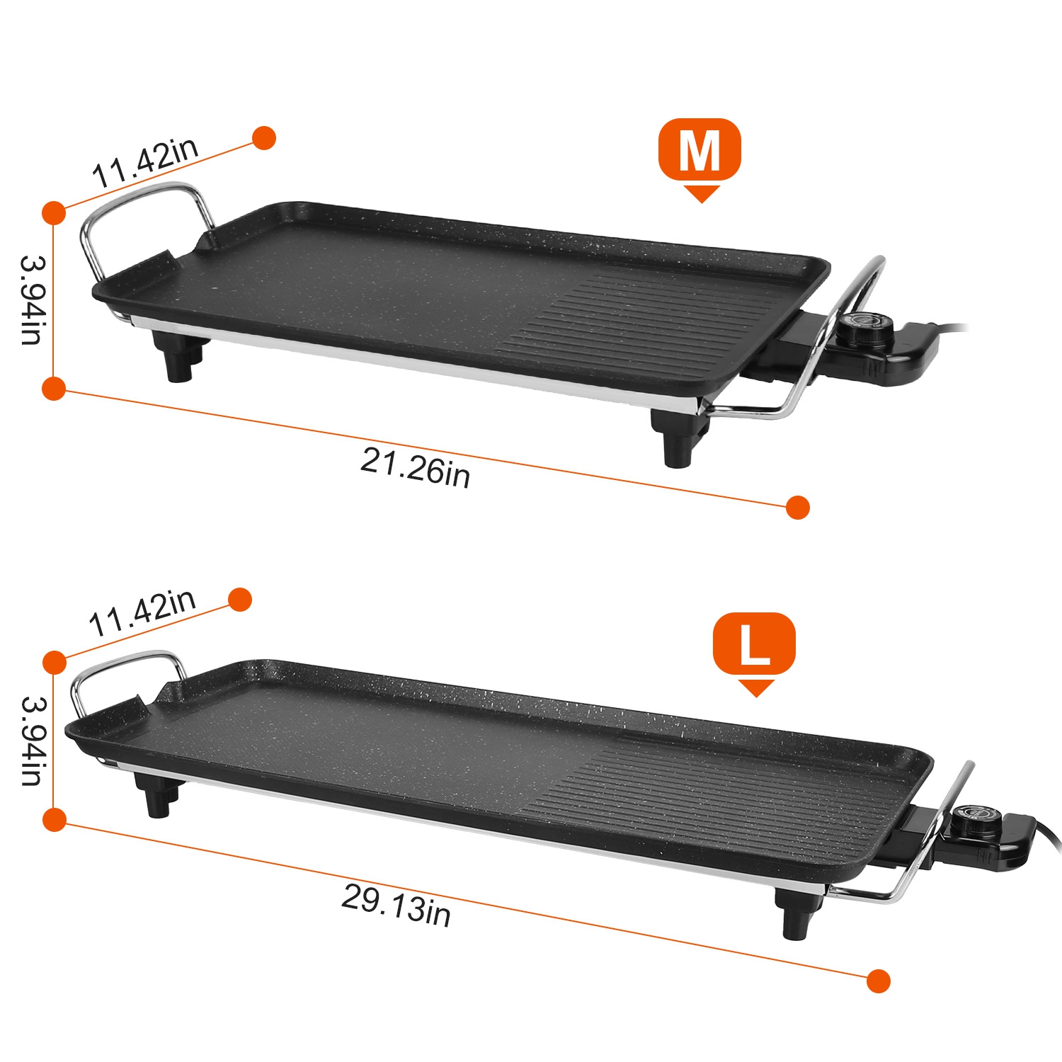 1500W Electric Barbecue Grill Hot Plate Cooking BBQ Griddle Non-Stick Table Top Grill Griddle for Indoor Outdoor Camping Picnic - Image 8