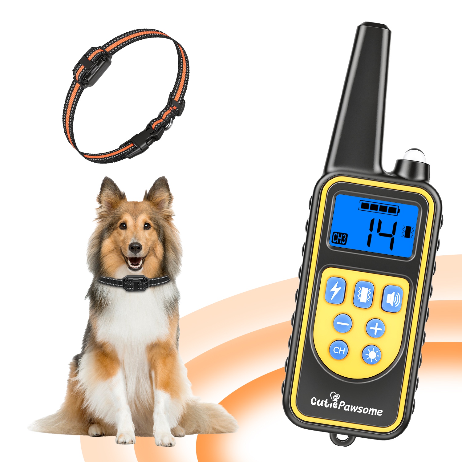 Dog Training Collar with Remote Rechargeable Dog Training Collar IP68 Waterproof with 4 Training Modes 3 Channels for Medium and Small Dogs - Image 5