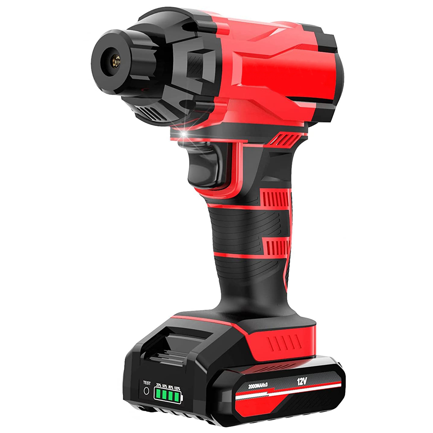 150PSI Cordless Car Tire Pump Rechargeable Tire Inflator 12V Portable Electric Air Compressor with LED Light for Car Bike Motorcycle Ball - Image 3